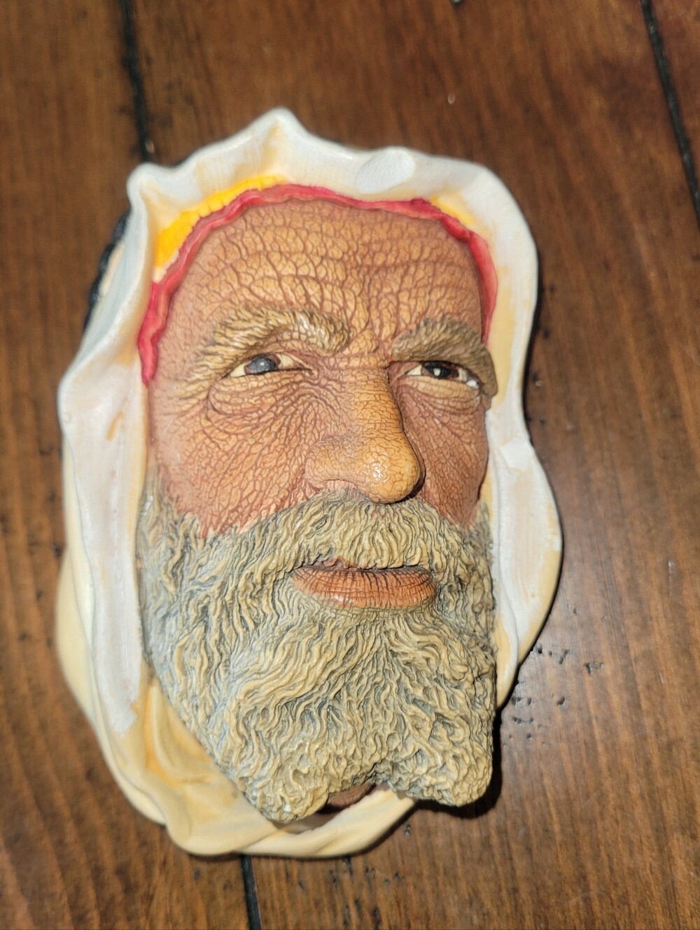 Vintage Bossons Chalkware Head Syrian Man Wall Decor